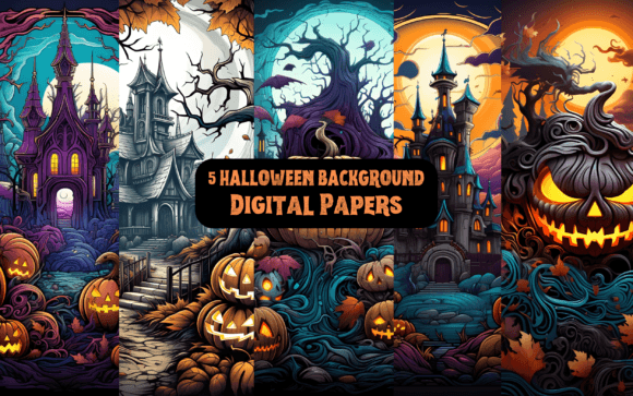 Download Halloween Backgrounds- Digital Papers - Digital paper Collection