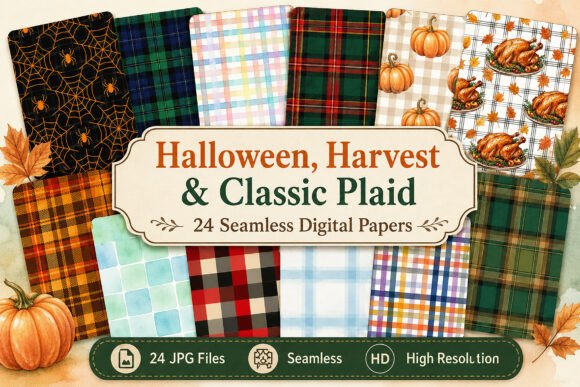 Download Halloween, Harvest &amp; Classic Plaid - Premium Resources
