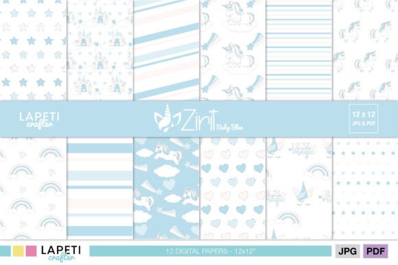 Download Unicorn Digital Paper Collection - Digital paper Collection