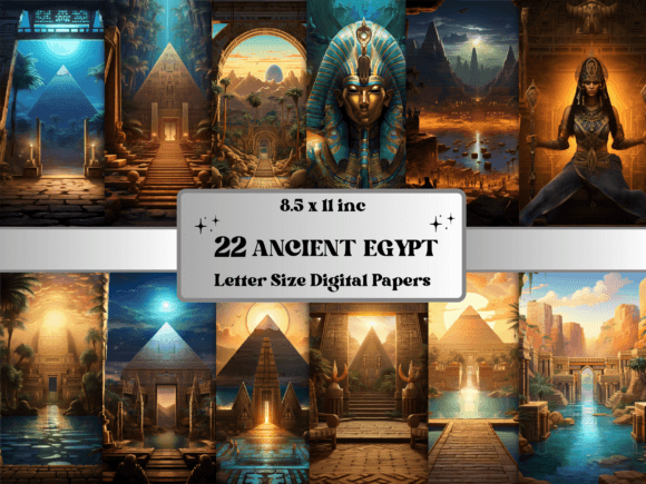 Download Ancient Egypt Background Digital Paper - Digital paper Collection