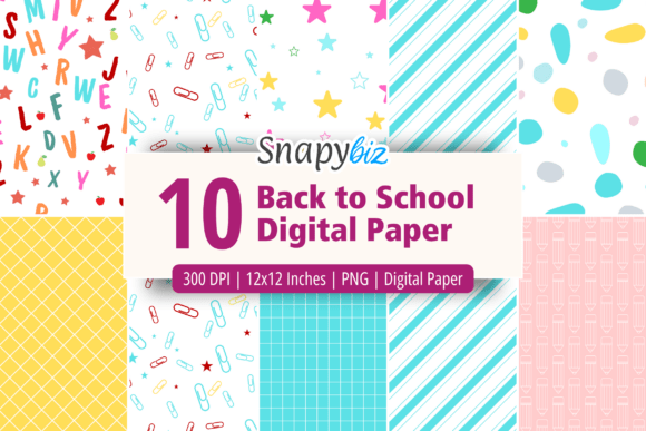 Download Back to School Seamless Digital Paper - Digital paper Collection