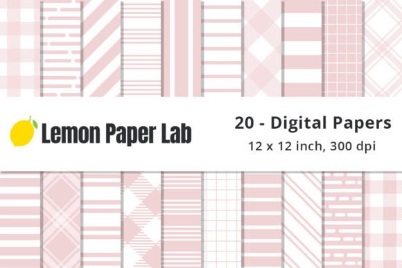 Download Blush Striped Digital Paper Download - Digital paper Collection
