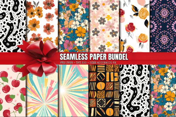Download Retro Digital Paper Seamless Pattern-18 - Digital paper Collection