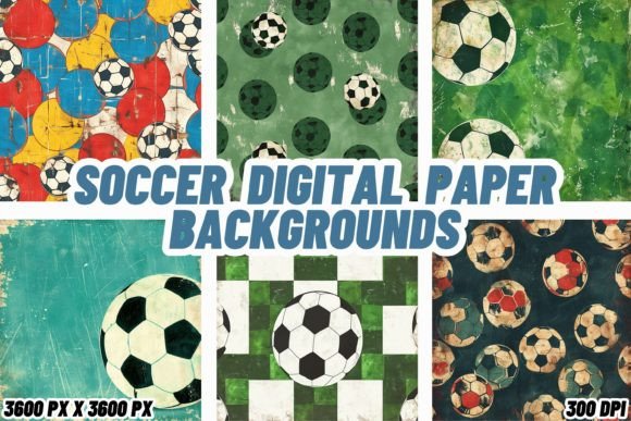 Download Soccer Digital Paper Backgrounds - Digital paper Collection