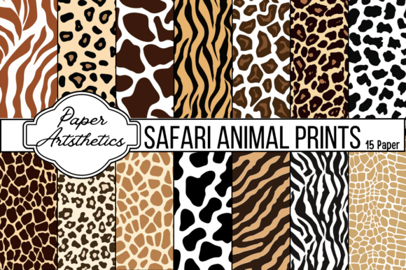 Download Safari Animal Print Digital Paper - Digital paper Collection