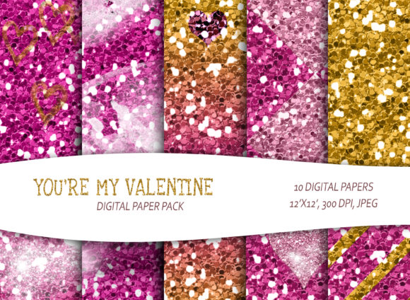 Download Glitter Printable Digital Paper Pack. - Digital paper Collection