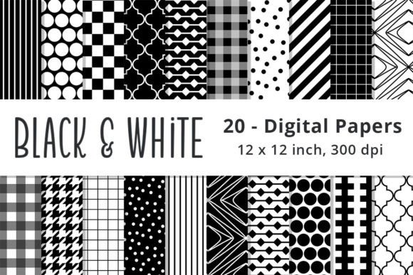 Download Black and White Digital Paper Background - Digital paper Collection