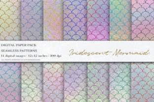 Download Iridescent Mermaid Digital Papers - Digital paper Collection
