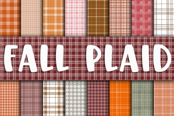 Download Fall Plaid Digital Paper - Digital paper Collection
