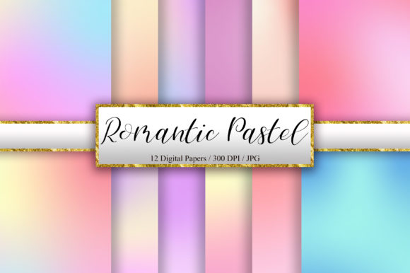 Download Romantic Pastel Digital Paper Background - Digital paper Collection