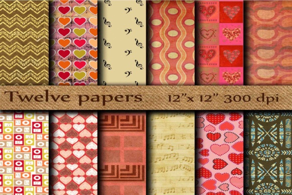 Download Retro Digital Paper - Digital paper Collection