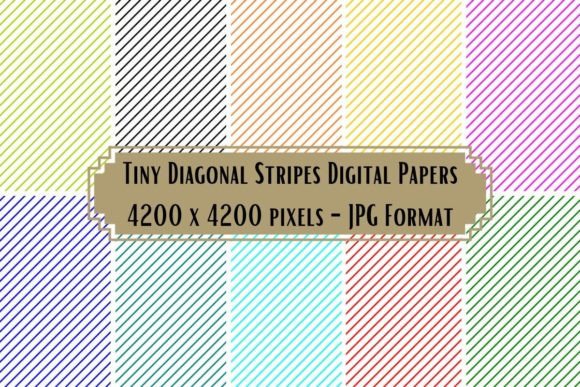Download Tiny Diagonal Stripes Digital Papers - Digital paper Collection