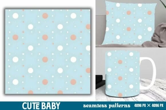 Download Cute Baby Pastel Digital Papers Pattern - Digital paper Collection