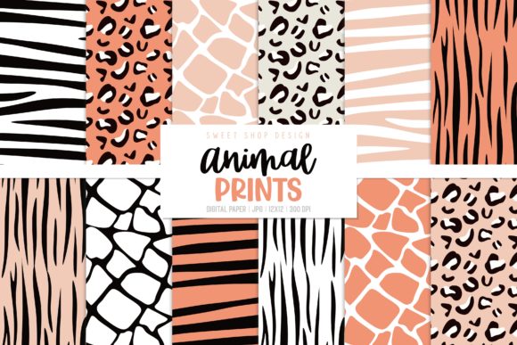 Download Digital Paper Animal Prints - Digital paper Collection