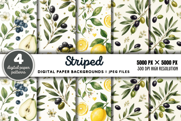 Download Striped Digital Paper Background 3 - Digital paper Collection