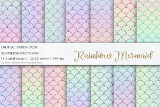 Download Iridescent Mermaid Digital Papers - Digital paper Collection