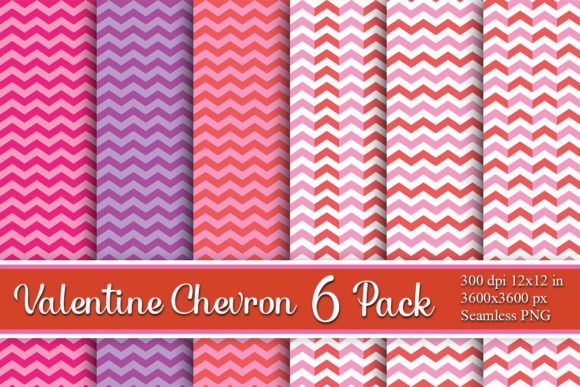 Download Valentine Digital Paper Chevron ZigZag - Digital paper Collection