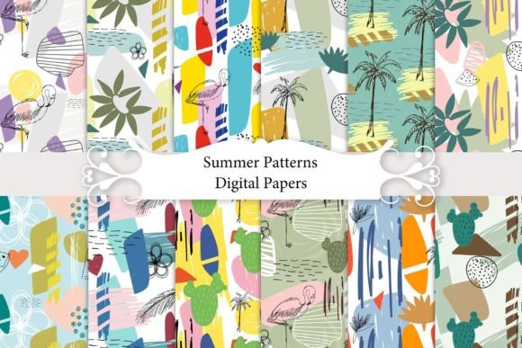 Download Summer Digital Papers. - Digital paper Collection