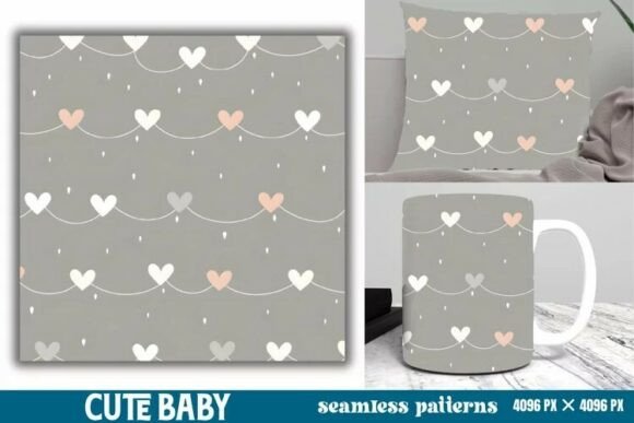 Download Cute Baby Pastel Digital Papers Pattern - Digital paper Collection