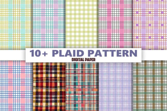 Download Fall Plaid Digital Paper Backgrounds - Digital paper Collection