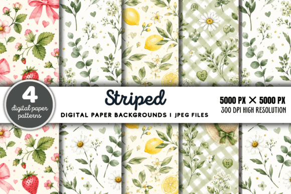 Download Striped Digital Paper Background 6 - Digital paper Collection