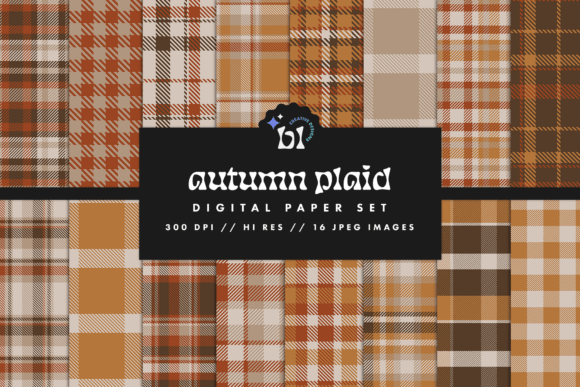 Download Autumn Plaid Digital Paper - Digital paper Collection