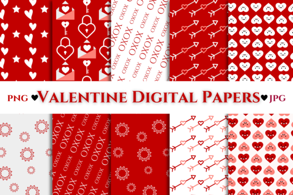 Download Valentines Day Red Digital Paper - Digital paper Collection