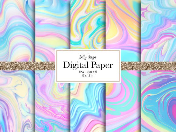 Download Pastel Colored Marble Digital Paper Pack - Digital paper Collection