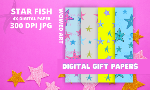 Download Star Fish Digital Papers - Digital paper Collection
