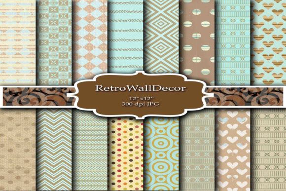 Download Retro Digital Paper - Digital paper Collection