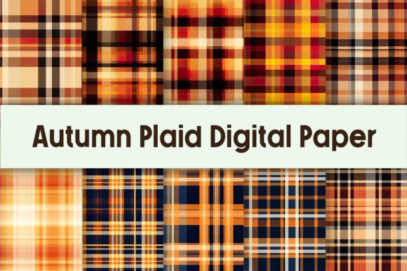 Download Autumn Plaid Digital Paper - Digital paper Collection