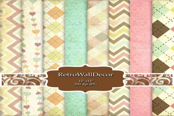 Download Retro Digital Paper - Digital paper Collection